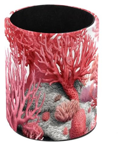 Coral Lush Stilvoller und funktionaler Stiftehalter – Make-up-Pinselhalter, kleiner Schreibtisch-Organizer für Bürobedarf und mehr