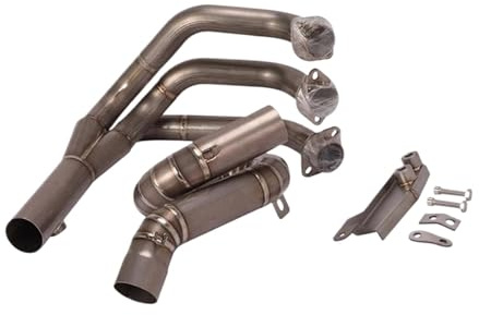 de Escape para motocicleta sistema de Escape Para FZ09 MT-09 2014-2020 sistemas de Escape de motocicleta de aleación de titanio tubo de conexión medio delantero tubo de escape silenciador