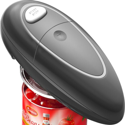 Apriscatole, Apriscatole Professionale, Dacile da Aprire Lattine di Qualsiasi Dimensione, Apriscatole Elettrico per Mani Deboli, Malati di Artrite e Anziani, Apriscatole Utensili da Cucina