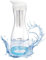 VEVOR Water Filter Pitcher, 6 Cup Glass Water Filter Dispenser, Fast & Compact Fridge-friendly Water Filtration System, No BPA, Lasts 3 Months or 211 Gallons, Reduces Chlorine, Rust, Odors, PFOA/PFOS