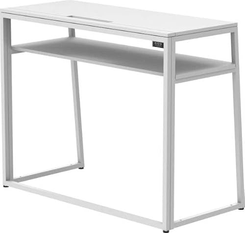 Zomo Deck Stand Detroit 120 – Mesa DJ 120 x 58 x 95 cm – Color blanco – Estructura de acero plegable – Portátil para equipo de DJ móvil