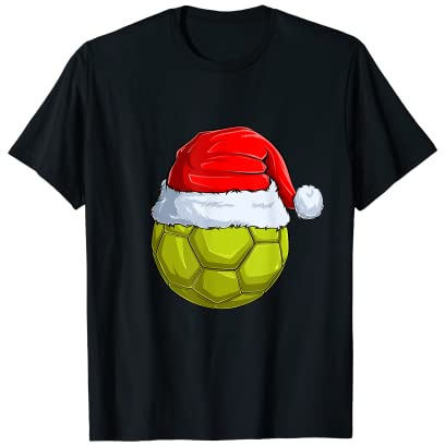 Pyjama avec bonnet de Père Noël et ballon de handball T-Shirt
