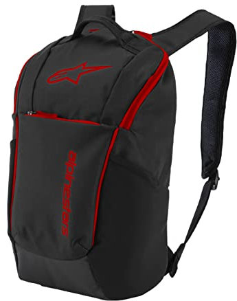 Alpinestars, Defcon V2 Backpack, Rucksack, Schwarz Rot, Os, Mann, 35 x 50 x 54 cm