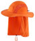 Magracy Outdoor Herren UPF 50+ Sonnenschutz Safari Hut Sommer breite Krempe Sonnenhut mit Nackenklappe Orange