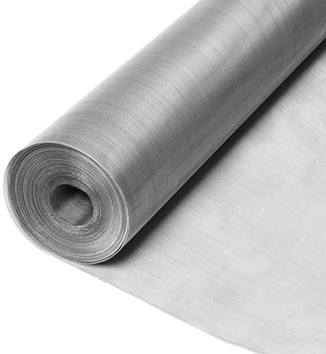 Edelstahl Maschendrahtzaun 80 Mesh Fliegengitter 1 x 4 m Robustes Metallgitter für Schutz und Sicherheit