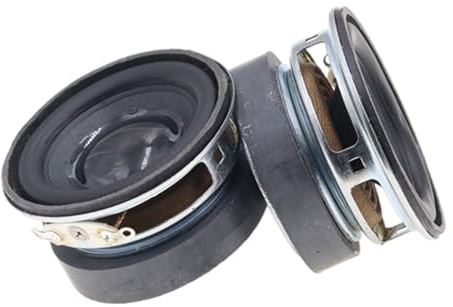 Dasbsug 2 altavoces de graves de 45 mm, 4 Ω y 3 W, para cine en casa y sistemas de sonido multimedia portátiles, altavoces multimedia de PU