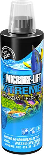 Wasseraufbereiter Aquarium 473 ml – macht Leitungswasser sofort fischgerecht – entfernt Chlor, Ammoniak, Nitrit & Schwermetalle – ideal für große Aquarien, Wasserwechsel & Wasserwerte – ARKA Xtreme