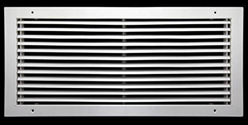 20 x 14 Fixed Bar Return Grille - All Steel Structure - Elegant Look & Sturdy Finish [Outer Dimensions: 21.75w X 15.75h]