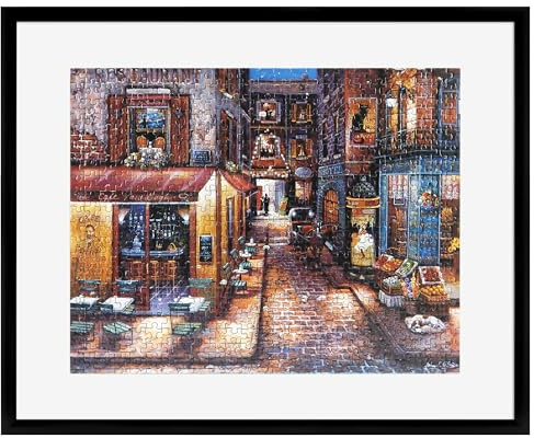 Cadre pour Puzzles MCS 61,0 x 76,2 cm pour Puzzles Terminés, Cadre Noir Léger, Fixation Murale Verticale et Horizontale, Grand Cadre Photo, Posters et Œuvres d'art (Lot de 1)
