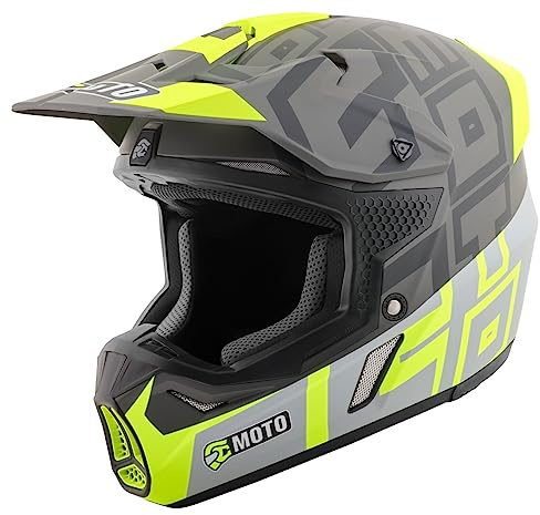 FC-Moto Flex Motocross Hjälm, schwarz/gelb, L