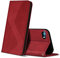 ZONNAVI Hülle für iPhone 5 / iPhone 5s, PU Leder Flip Wallet Case mit Kartenfächer, Standfunktion und Magnetverschluss (Rot)