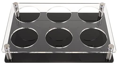 Healvian Acryl-schnapsglas-tablett Schnapsgläser-servierhalter Display-tablett Für Schnapsgläser Gläser-Becher-ausstellungshalter Acryl-becherhalter Für Tische