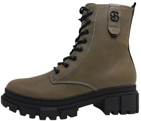 s.Oliver dam S.oliver Damen Lace Boot Flat 5-25214-41Känga