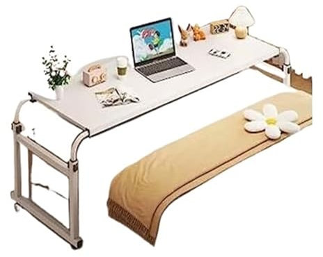 Mesa de pie, mesa sobre cama, mesa sobre cama, mesa for computadora portátil, mesa sobre cama con ruedas, escritorio for computadora de altura ajustable, estación de trabajo de pie, bandeja for alimen