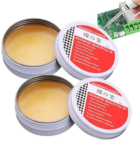 2 PCS Lötpaste,Flussmittel Löten,Solder Paste,lötflussmittel,Lötpaste und Flussmittel,Löt Flussmittel Set,Lötpaste Flussmittel,für Reparatur von Telefon, PC-Karten und Elektronik(50g*2)