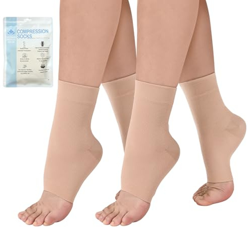 Kompressionsstrumpor för män och kvinnor, 2 par 20–30 mmhg, kompressionsstrumpor för män och kvinnor, 2 par sommarstrumpor