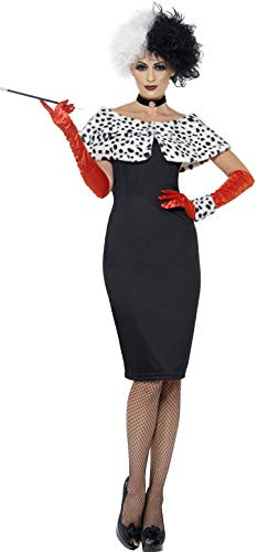 Smiffys 32806M Déguisement - Femme - Madame Enfer, Noir, Taille M Halloween