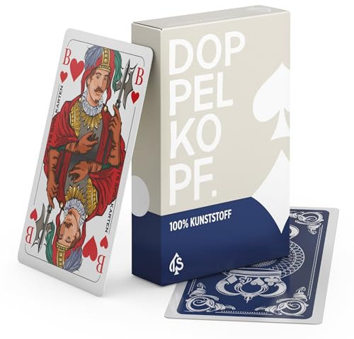 Doppelkopf Spielkarten aus 100% Kunststoff, Premium* (Plastik +) Französisch, wasserfest (Standard)
