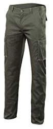 VELILLA 103005S, Pantalón Stretch Multibolsillos, Color Verde Caza, Talla 46