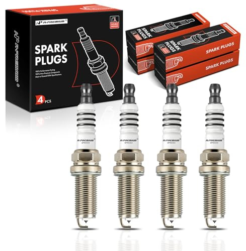 A-Premium Double Iridium Spark Plugs Compatible with Nissan Sentra 2017-2019, Juke 2015-2017, 1.6L, Pack of 4