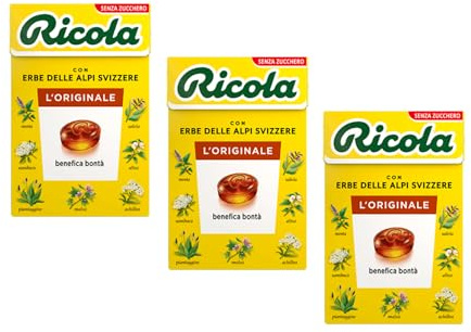 Ricola® | Balsamic örtgodis | Sockerfria örtgodisar - 3 x 50 gr
