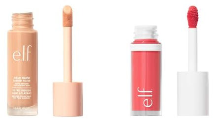 e.l.f. Halo Glow Liquid Filter, Complexion Booster & Camo Liquid Blush, Long-Lasting Blush For High-Pigment Colour, Soft, Dewy Finish