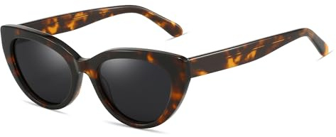 ZENOTTIC Occhiali da sole polarizzati alla moda per donne: Montatura retro occhio di gatto - Occhiali da sole con protezione UV400