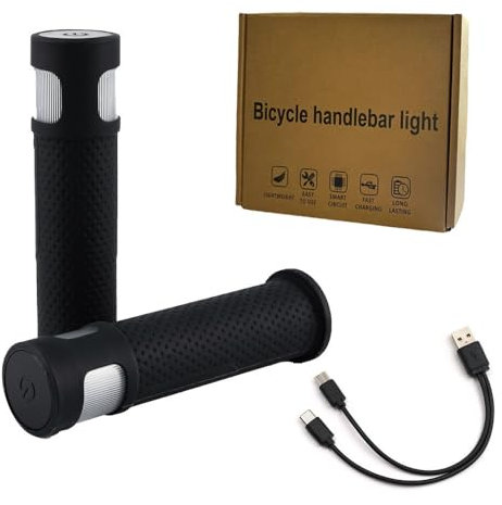 Coprimanubrio, Indicatori di Direzione Per Mountain Bike Per Manubri da 22mm Manubrio con Luce Lampeggiante Per Scooter con 5 Modalità di Illuminazione Per La Maggior Parte Dei Manubri Per Bicicletta