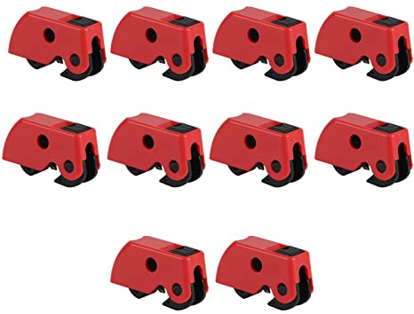 Kit de bloqueo para interruptores de potencia (10 piezas), candado de seguridad con función de sujeción para industria, electricistas y trabajos de mantenimiento, incluye dispositivo Tagout