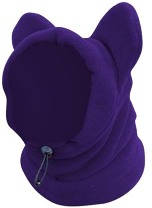 Bonnet pour Chien Hiver - Réglables Capuche pour Animaux avec Oreilles - Bonnet Chaud d'hiver pour Temps Froid, Camping, Randonnée, Extérieur