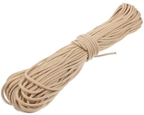 NIYANGLE 25m Khaki 3mm Picture Frame Hanging Cord Rope for Photo Frames DIY Craft Supplies