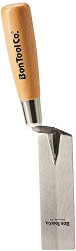 Bon 11-630 Margin Trowel for Brick, Block and Stone Masonry - Carbon Steel 5-inch X 1 1/2-inch Wood Handle