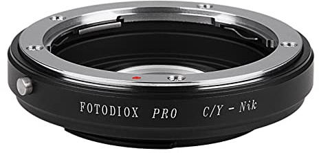 Fotodiox - Adattatore per obiettivo Contax/Yashica per Nikon D1, D1H, D1X, D2H, D2X, D2Hs, D2Xs, D3, D3X, D3s, D4, D100, D200, D300, D300S, D700, D800, D800E, D40, D50, D60, D70, D70S, D80, D40X, D90, D3000, D3100, D3200, D5000, D5100, D7000, Fuji S1, S2, S3, S5