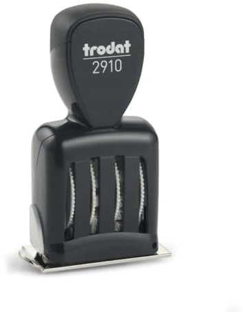 Datumstempel Trodat Classic 2910/P05 custom (54x34 mm - 5 Zeilen) mit individueller Textplatte