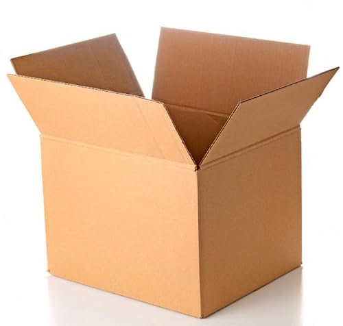 Wellpack Europe Small Medium Large Cardboard Packing Moving Removal Shipping Storage Boxes Pack 1, Size 35x35x35cm - 43L