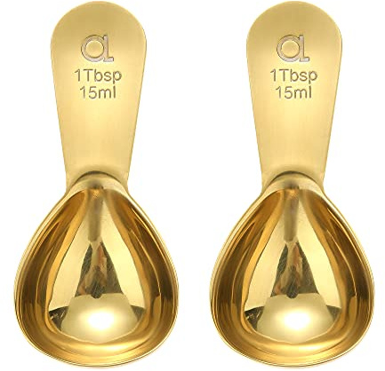 Coffee Scoop (Set of 2) - 1 Tablespoon Stainless Steel Measuring Spoons