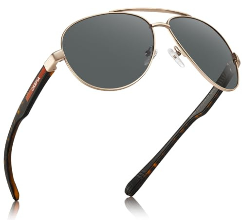 CARFIA UV400 Pilot Mens Polarised Sunglasses Sport Glasses CA5391