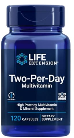 Life Extension - Two-Per-Day Multivitamin | High-dose multivitamins with Essential nutrients - 120 Capsules