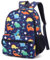 Forhome Kindergartenrucksack Kinderrucksack, Dinosaurier Rucksack Kinder, Wanderrucksack Kinder, 33cm Schulrucksack Mädchen Jungen, ab 2-6 Jahre (B)