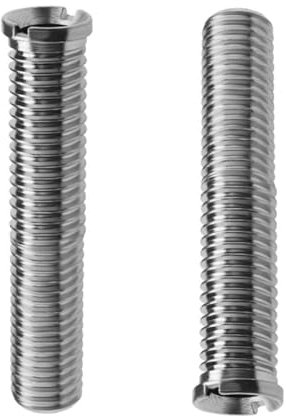 2PCS Kitchen Sink Basket Screw Set – 70mm Extended Bolt Screw M12 for Strainer Plug Fastening Accessories (Silver)