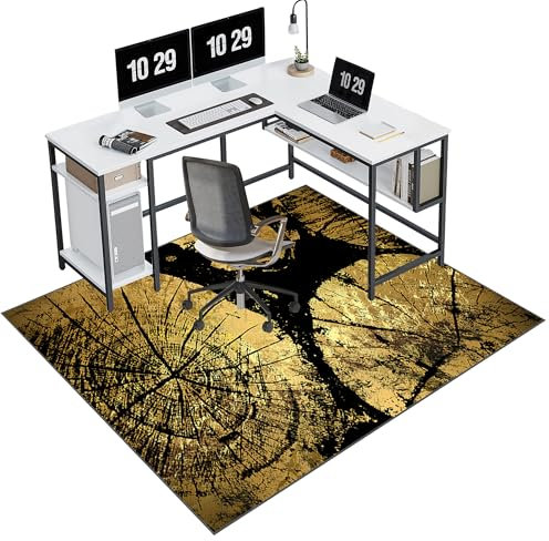 Tappetino per sedia da ufficio in legno duro, tappetino per sedia da gioco, 160 x 200 cm, protezione per il pavimento, per sedie a rotelle, resistente, per pavimenti duri, massima protezione per