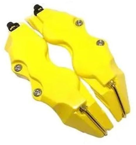TILIEINE Brake Callipers & Parts Brake Caliper 2pcs Car Brake Caliper Cover 3D ABS Auto Front And Rear Brake Caliper Auto Disc Brake(Fluorescent Yellow)