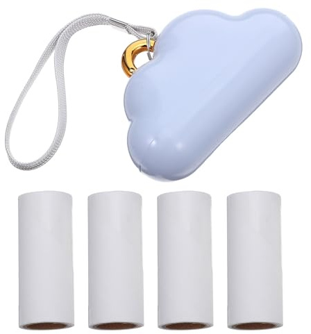 SOPOTUTU Rodillo Eliminar en y Portátil Forma Reutilizable Quitapelusas de Nube de Abs para Pelo s de Mascotas en Muebles y Ropa, Adecuado para Viajes y Uso Doméstico
