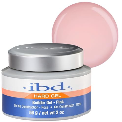 IBD Hard Gel - UV Builder Gel Pink, 56 g - MADE IN USA - Premium building gel for gel nails