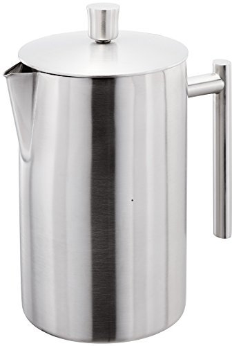 Stellar SM13 Kaffeebereiter, doppelwandig, Edelstahl, mattes Finish, 12 Tassen Kaffee-Marker (1,4 l), langlebiger Edelstahlfilter, Sicherheitsventil, spülmaschinenfest