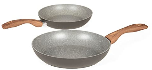 Tognana V779132GRST Set 2 padelle 24+28 cm Great Stone, Alluminio forgiato