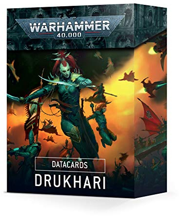 Warhammer 40k Datakarten Drukhari 45-02 Deutsch