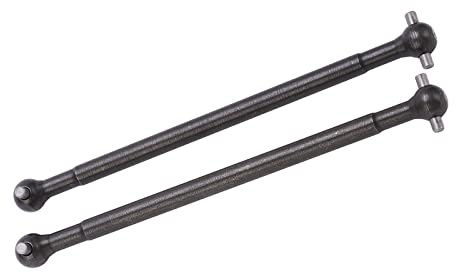 2 Uds. Eje de Transmisión Trasera RC, Piezas de Accesorios de Coche de Juguete RC Negro de Acero para ZD Racing 10 7191 1/10 RC Off Road Vehicle,Accesorios para automodelismo