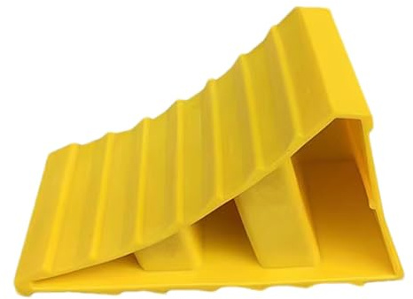 Cuneo per Ruote per Veicoli, Cuneo in Gomma, Resistente Cuneo per Freni, Cunei increspati per roulotte, per Pneumatici, Blocchi di bloccaggio, Adatti a Ruote Fino a 66 cm