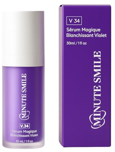 Sérum dentifrice violet v34, sérum v34, blanchiment des dents, corrécteur de couleur des dents, blanchit les dents, Sérum de Correction de Couleur, pour dent sensible, minute smile